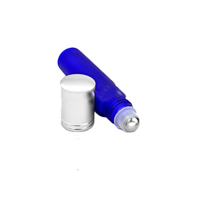 Cobalt Blue Roller Bottles With Various Caps & Screen Printing Surface‌