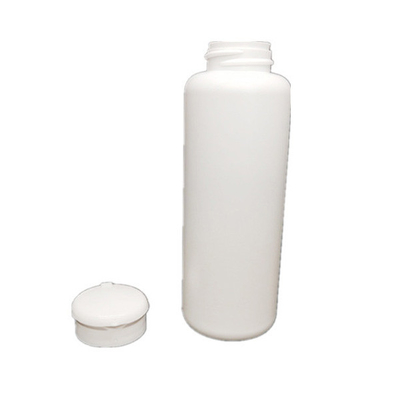 120ML Empty White Bottle Fiber Powder Shaker Bottle with 127mm Flip Top Cap and PE Bottle