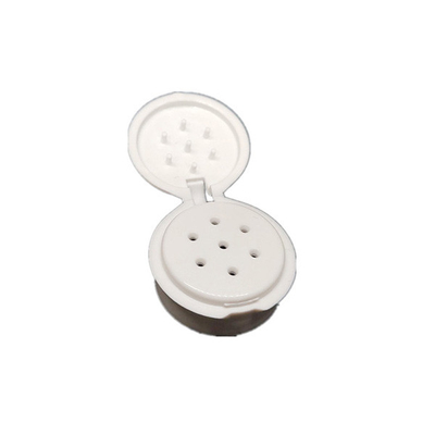 120ML Empty White Bottle Fiber Powder Shaker Bottle with 127mm Flip Top Cap and PE Bottle