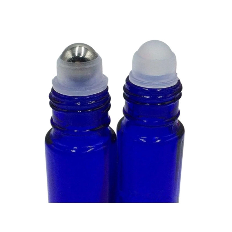 Blue Roller Bottles For Personal Care In Cobalt Blue Round/Square Glass‌